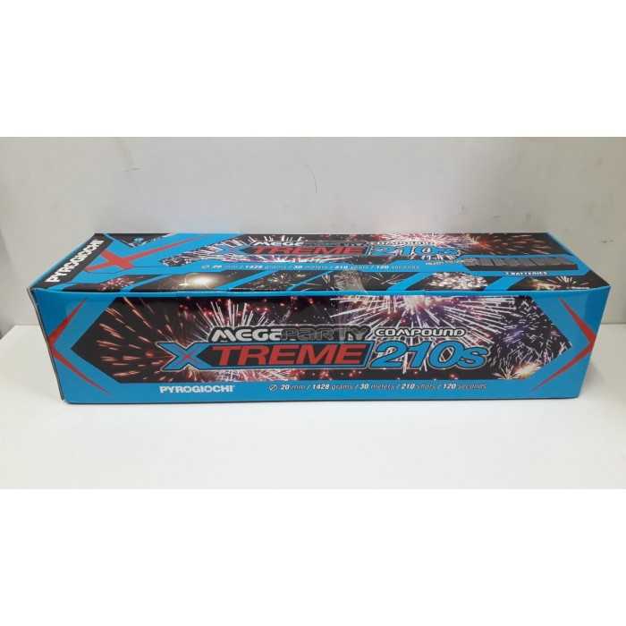 Vendita online Fuochi D'Artificio F2 MEGAPARTY XTREAME – 210 COLPI costo  150,00 €  spedizione in 2-3 giorni