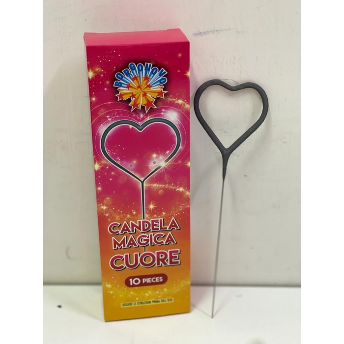 Vendita online ARTICOLI VARI F2 CANDELA MAGICA CUORE F2 costo  5,50 €  spedizione in 2-3 giorni