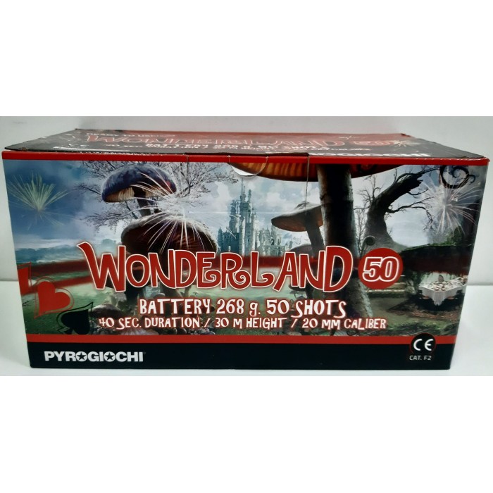 Vendita online Fuochi D'Artificio F2 WONDERLAND 50 SHOST F2 costo  25,90 €  spedizione in 2-3 giorni
