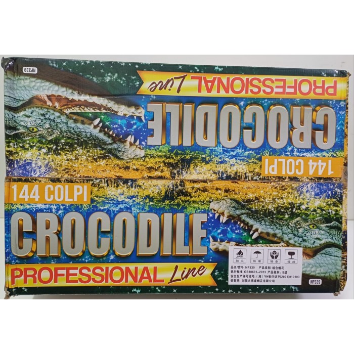 Vendita online Fuochi D'Artificio F2 CROCODILE  144 COLPI costo  210,00 €  spedizione in 2-3 giorni
