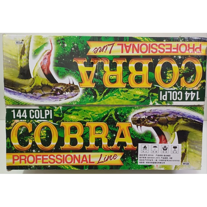 Vendita online Fuochi D'Artificio F2 COBRA 144 COLPI costo  150,00 €  spedizione in 2-3 giorni