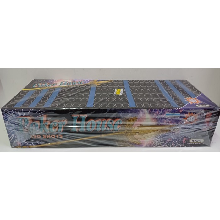 Vendita online Fuochi D'Artificio F2 POKER HOUSE 150 SHOTS costo  195,00 €  spedizione in 2-3 giorni