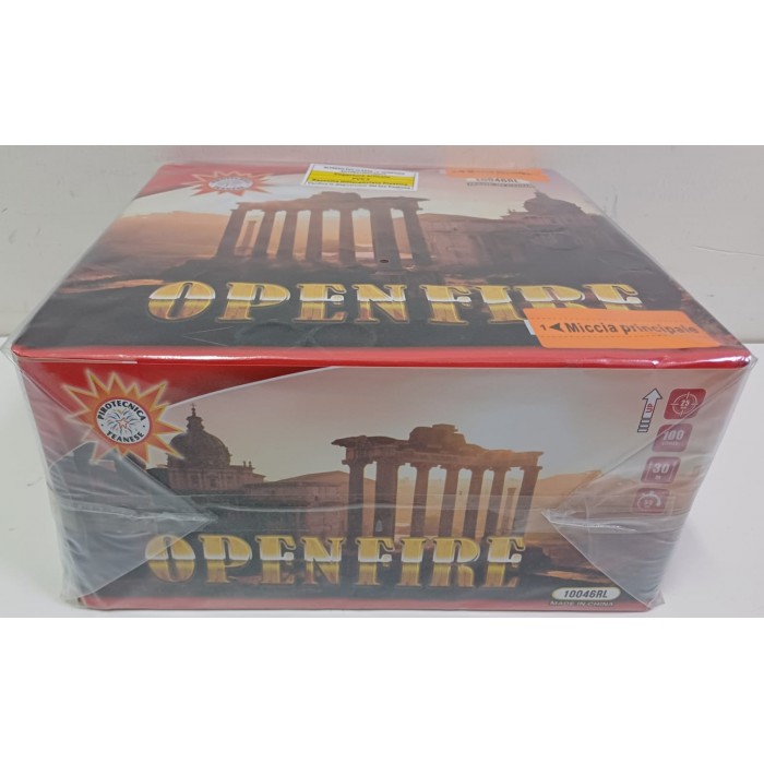 Vendita online Fuochi D'Artificio F2 OPENFIRE 100 SHOTS costo  34,90 €  spedizione in 2-3 giorni