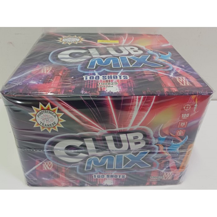 Vendita online Fuochi D'Artificio F2 CLUB MIX 100 SHOTS costo  34,90 €  spedizione in 2-3 giorni