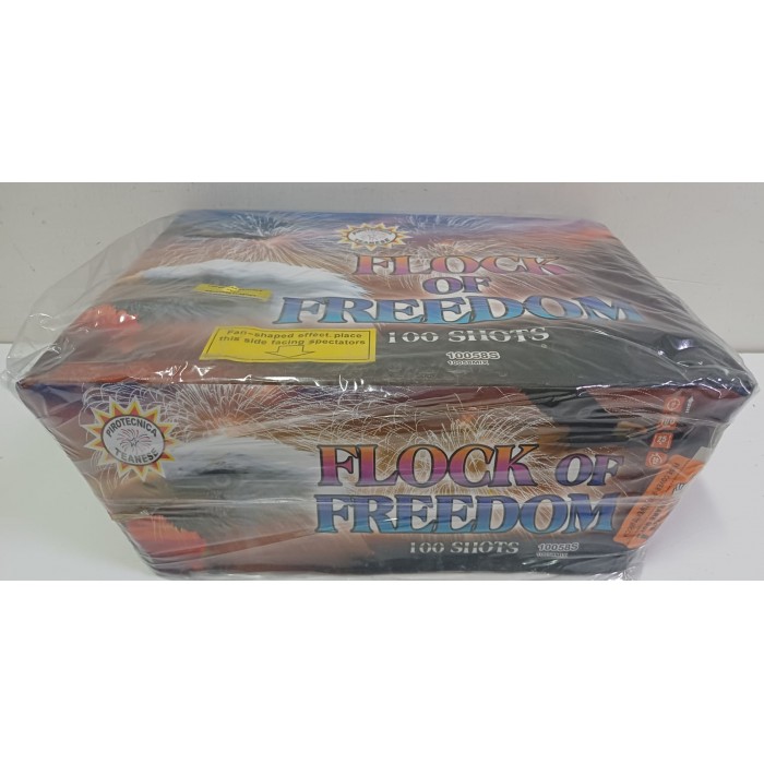 Vendita online Fuochi D'Artificio F2 FLOCK OF FREEDOM 100 SHOTS costo  32,90 €  spedizione in 2-3 giorni