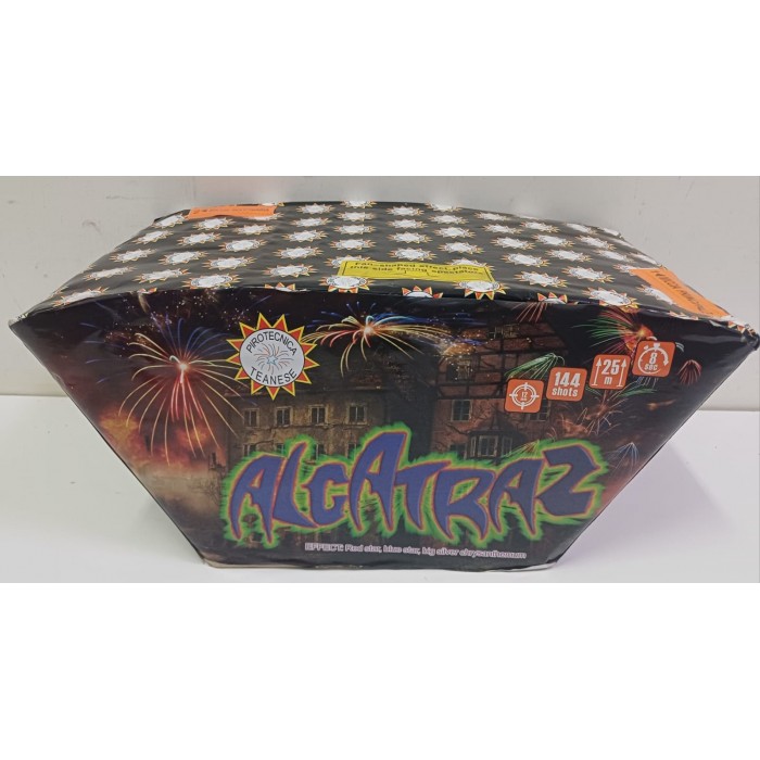 Vendita online Fuochi D'Artificio F2 ALCATRAZ 144 SHOTS costo  44,90 €  spedizione in 2-3 giorni