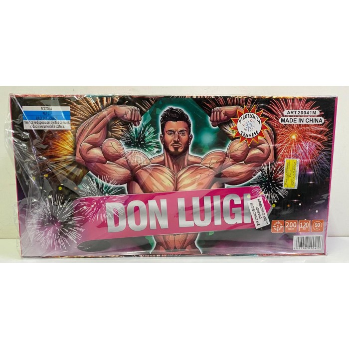Vendita online Fuochi D'Artificio F2 DON LUIGI 200 SHOTS costo  79,90 €  spedizione in 2-3 giorni