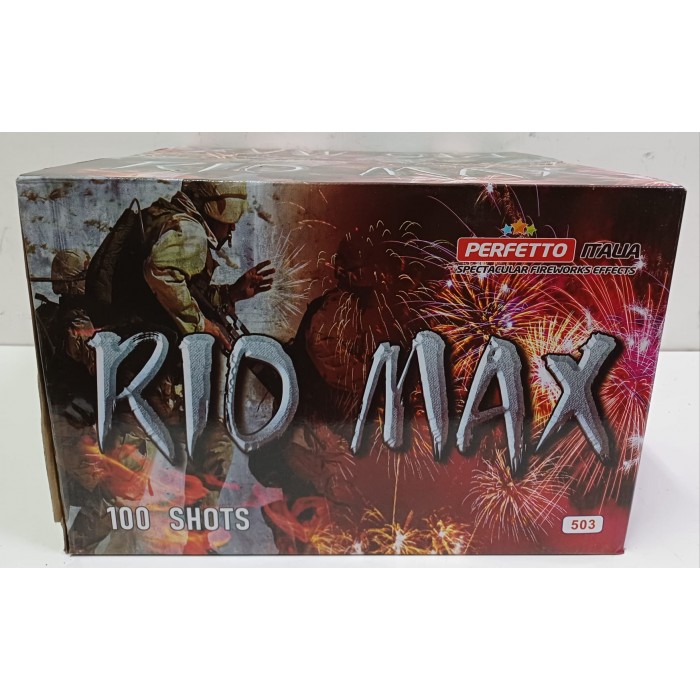 Vendita online Fuochi D'Artificio F2 RIO MAX 100  SHOTS costo  130,00 €  spedizione in 2-3 giorni