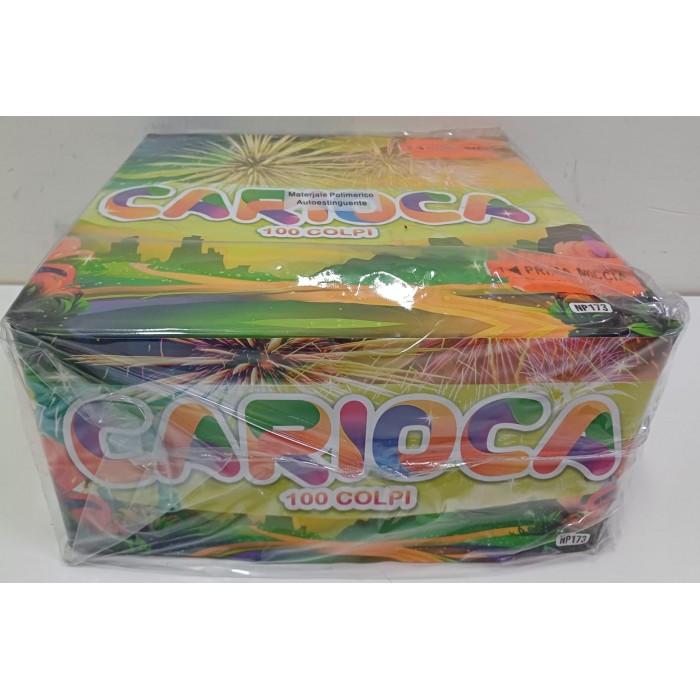 Vendita online Fuochi D'Artificio F2 CARIOCA 100 SHOTS costo  29,90 €  spedizione in 2-3 giorni