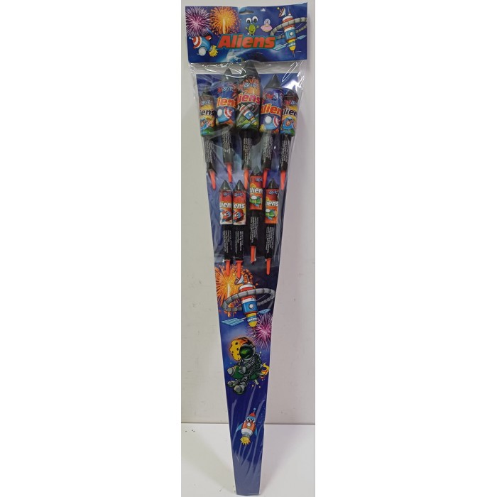 Vendita online Fuochi D'Artificio F2 RAZZO ALIENS costo  29,90 €  spedizione in 2-3 giorni