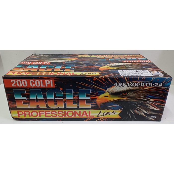 Vendita online Fuochi D'Artificio F2 EAGLE PROFESSIONAL LINE 200 SHOTS costo  210,00 €  spedizione in 2-3 giorni