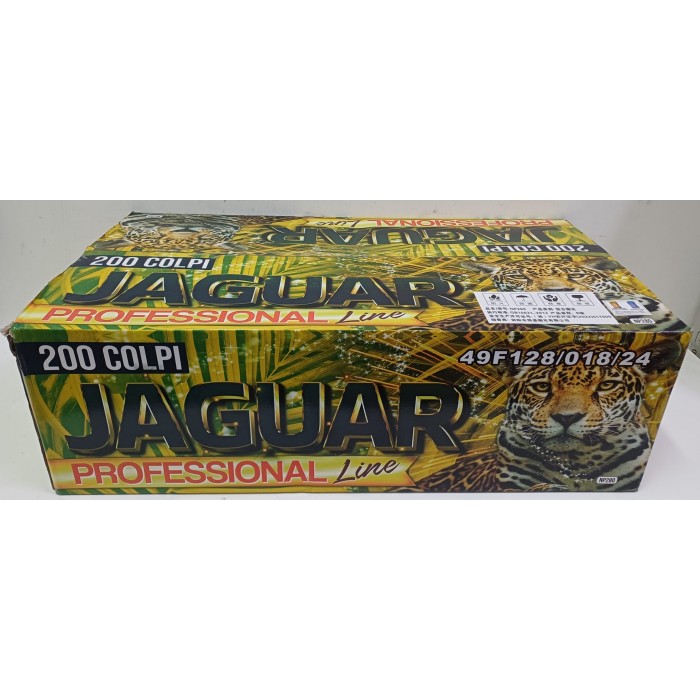 Vendita online Fuochi D'Artificio F2 JAGUAR PROFESSIONAL LINE 200 SHOTS costo  210,00 €  spedizione in 2-3 giorni