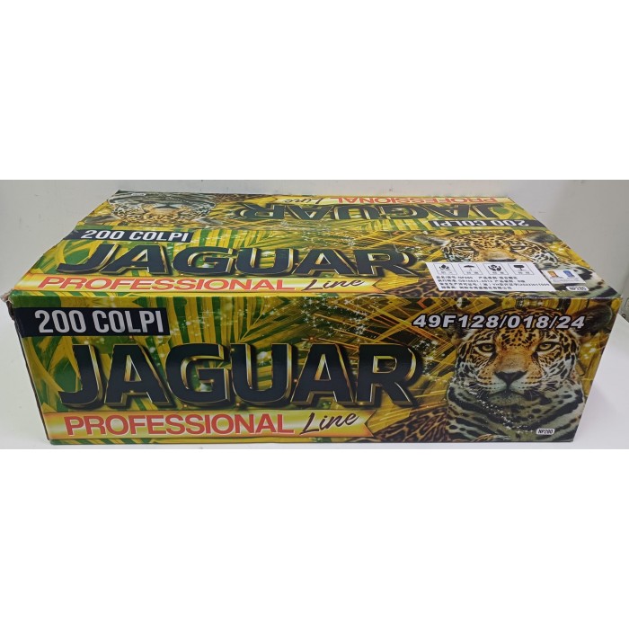 Vendita online Fuochi D'Artificio F2 JAGUAR PROFESSIONAL LINE 200 SHOTS costo  250,00 €  spedizione in 2-3 giorni