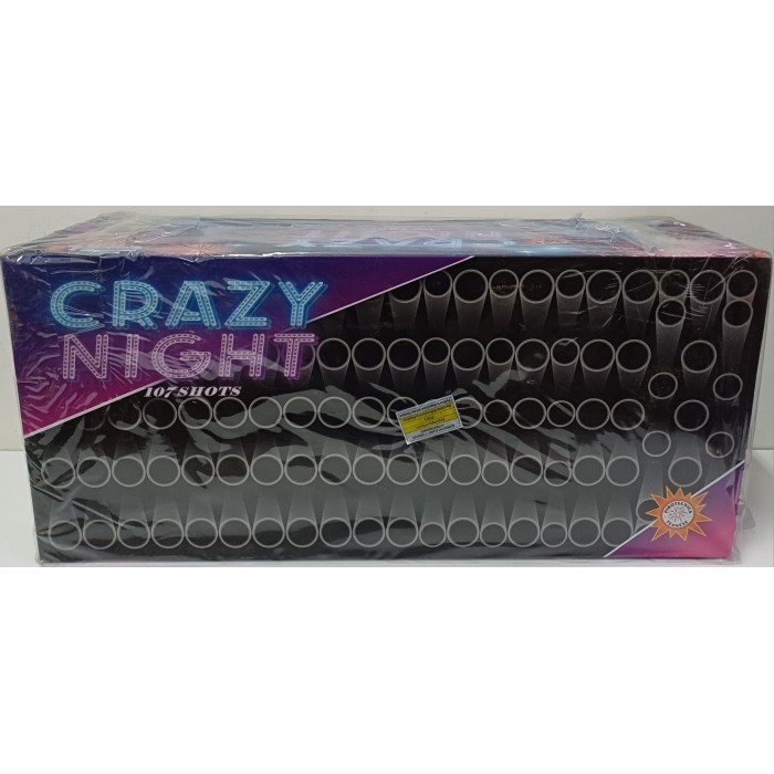 Vendita online Fuochi D'Artificio F2 CRAZY NIGHT 107 SHOTS costo  180,00 €  spedizione in 2-3 giorni
