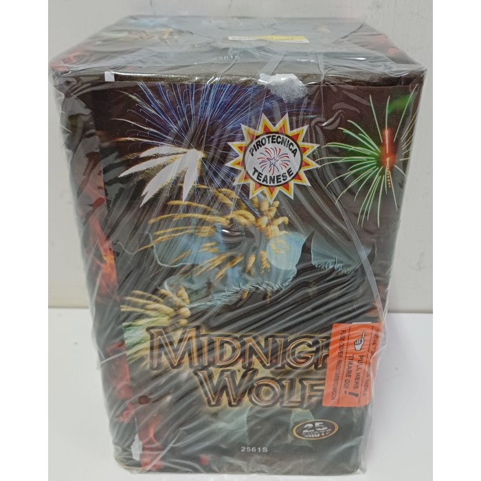 Vendita online Fuochi D'Artificio F2 MIDNIGHT WOLF 25 SHOTS costo  34,90 €  spedizione in 2-3 giorni