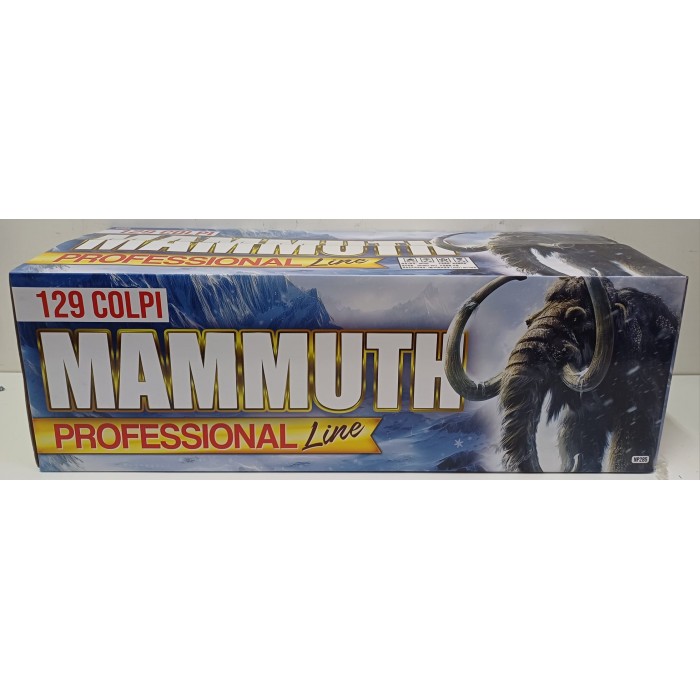 Vendita online Fuochi D'Artificio F2 MAMMUTH 129 SHOTS costo  190,00 €  spedizione in 2-3 giorni