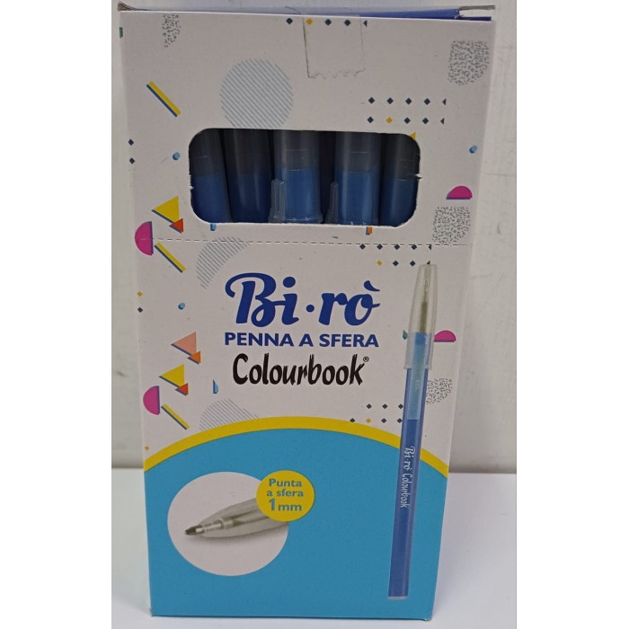 Vendita online CARTOLERIA BI.RO PENNA A SFERA COLOURBOOK BLU costo  14,90 €  spedizione in 2-3 giorni