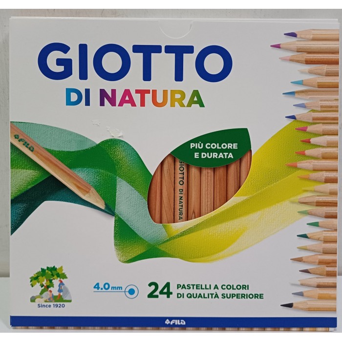 Vendita online CARTOLERIA GIOTTO NATURA  24 PASTELLI costo  14,90 €  spedizione in 2-3 giorni