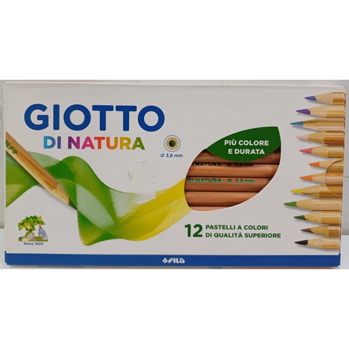 Vendita online CARTOLERIA GIOTTO NATURA 12 PASTELLI costo  5,90 €  spedizione in 2-3 giorni