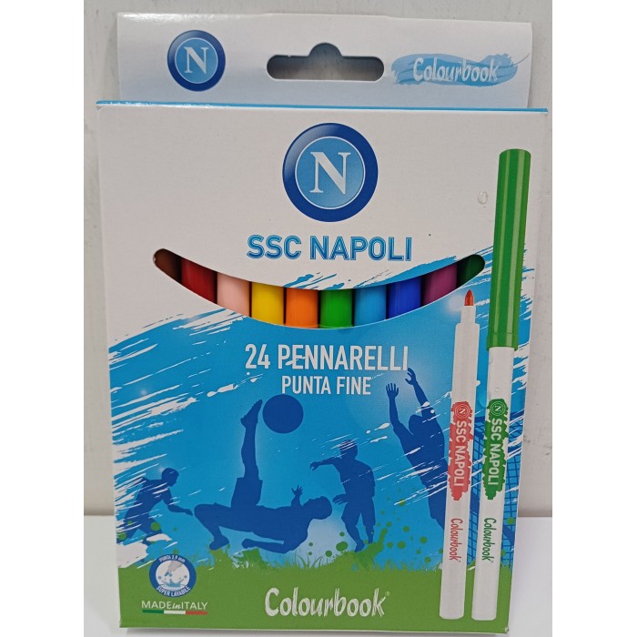 Vendita online CARTOLERIA SSC NAPOLI 24 PENNARELLI costo  5,90 €  spedizione in 2-3 giorni