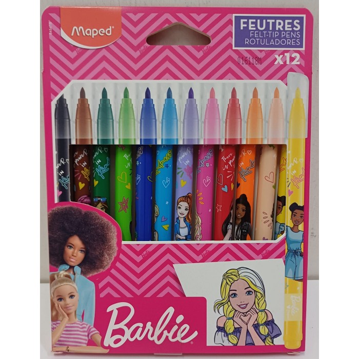 Vendita online CARTOLERIA 12 PENNARELLI BARBIE costo  6,90 €  spedizione in 2-3 giorni