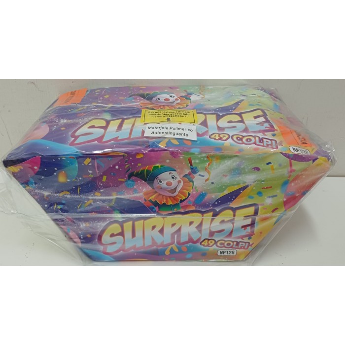Vendita online Fuochi D'Artificio F2 SURPRISE 49 SHOTS F2 costo  26,90 €  spedizione in 2-3 giorni