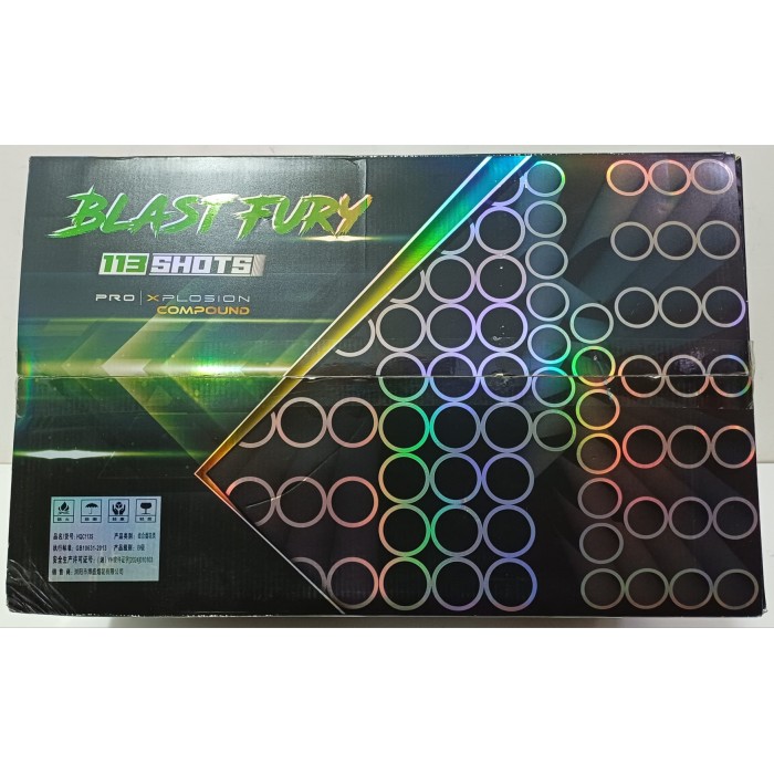 Vendita online Fuochi D'Artificio F2 PRO XPLOSION BLAST FURY 113 SHOTS costo  180,00 €  spedizione in 2-3 giorni