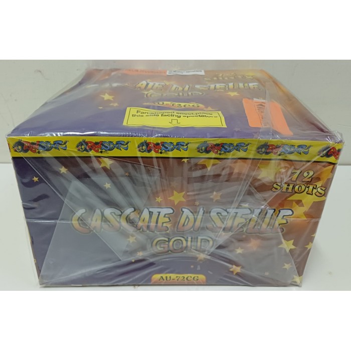 Vendita online Fuochi D'Artificio F2 CASCATE DI STELLE GOLD 72 SHOTS costo  34,90 €  spedizione in 2-3 giorni