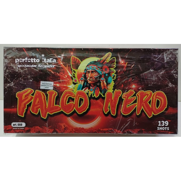 Vendita online Fuochi D'Artificio F2 FALCO NERO 139 SHOTS costo  189,90 €  spedizione in 2-3 giorni