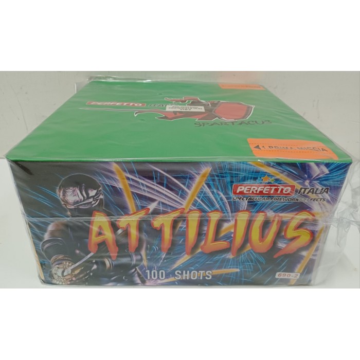Vendita online Fuochi D'Artificio F2 ATTILIUS 100 SHOTS costo  32,00 €  spedizione in 2-3 giorni