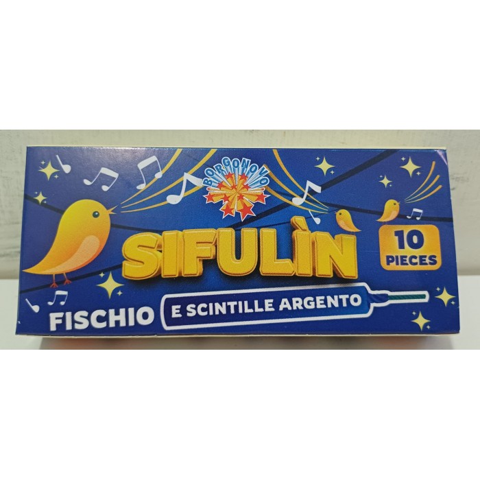 Vendita online ARTICOLI VARI F2 SIFULIN 10 PZ FISCHIO E SCINTILLE ARGENTO costo  2,50 €  spedizione in 2-3 giorni