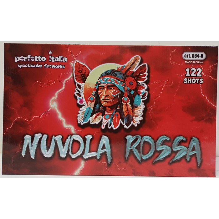 Vendita online Fuochi D'Artificio F2 NUVOLA ROSSA 122 SHOTS costo  149,00 €  spedizione in 2-3 giorni