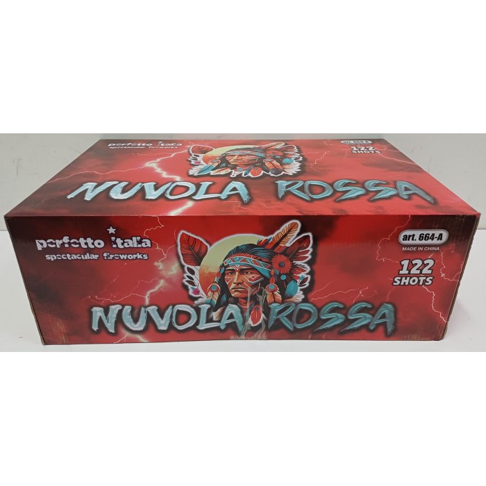 Vendita online Fuochi D'Artificio F2 NUVOLA ROSSA 122 SHOTS costo  149,00 €  spedizione in 2-3 giorni