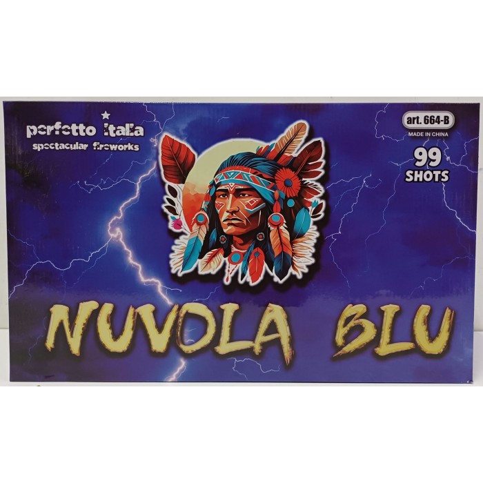 Vendita online Fuochi D'Artificio F2 NUVOLA BLU 99 SHOTS costo  120,00 €  spedizione in 2-3 giorni