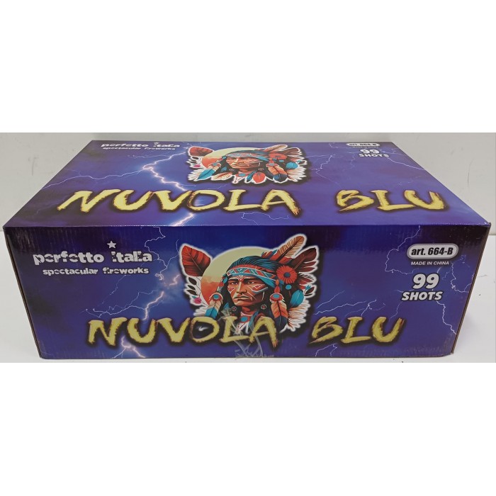 Vendita online Fuochi D'Artificio F2 NUVOLA BLU 99 SHOTS costo  120,00 €  spedizione in 2-3 giorni