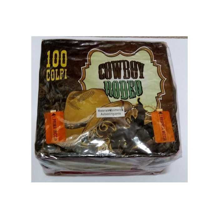 Vendita online Fuochi D'Artificio F2 COWBOY RODEO  - 100 COLPI costo  34,90 €  spedizione in 2-3 giorni